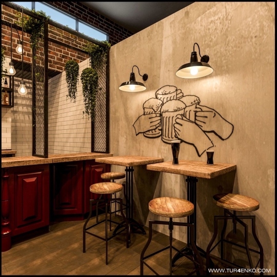 Mẫu vẽ tranh tường quán cafe đẹp